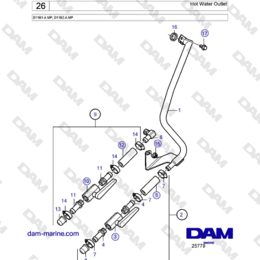 Volvo Penta D11B1-A MP,...