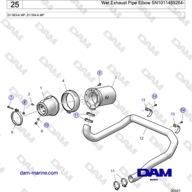 Volvo Penta D11B3-A MP,...