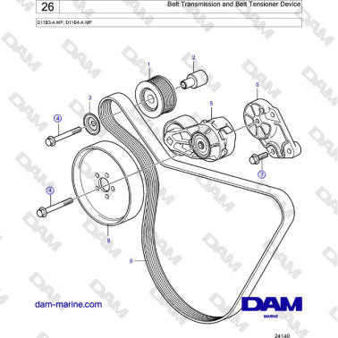 Volvo Penta D11B3-A MP,...