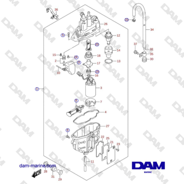 Suzuki DF100 - SEPARATORE...