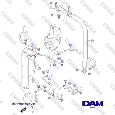Suzuki DF100 - TERMOSTATO