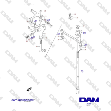 Suzuki DF100 - Bomba de aceite