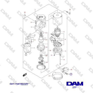 Suzuki DF100 - STARTING MOTOR