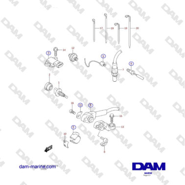 Suzuki DF100 - SENSOR...
