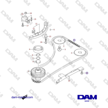 Suzuki DF115 - TIMING CHAIN