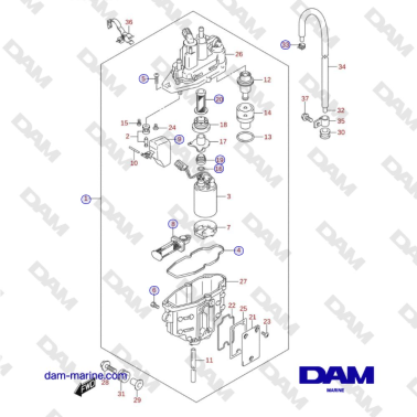 Suzuki DF115 - FUEL VAPOR...