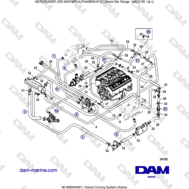 MERCRUISER 350 MAG MPI EC -...