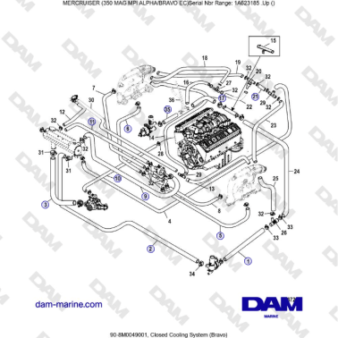 MERCRUISER 350 MAG MPI EC -...