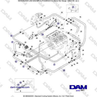 MERCRUISER 350 MAG MPI EC -...