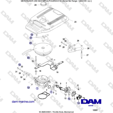 MERCRUISER 350 MAG MPI EC -...