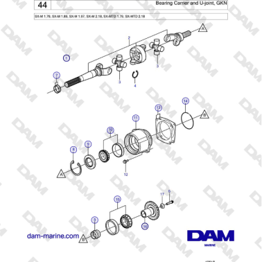 Volvo Penta SX-M - Bearing...