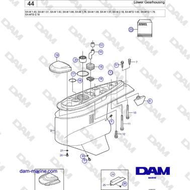 Volvo Penta SX-M - Caja de...