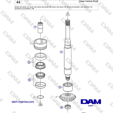 Volvo Penta SX-M - Eje...