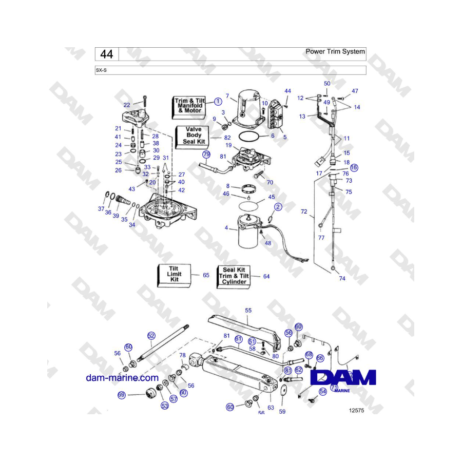 Volvo Penta SX-S - Sistema Power Trim