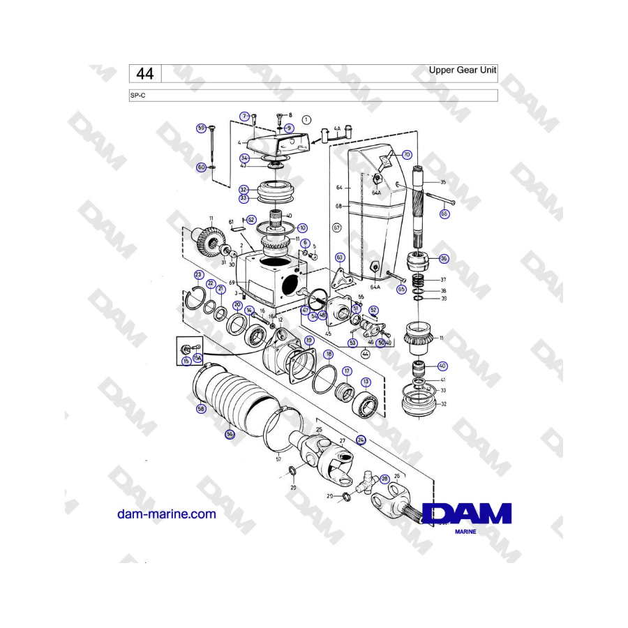 Volvo Penta SP-C - Upper gear unit