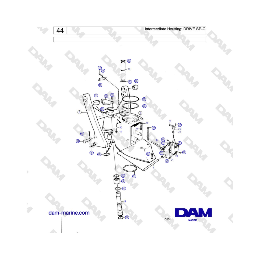 Volvo Penta SP-C - Alloggiamento intermedio