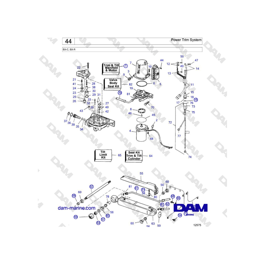 Volvo Penta SX-C - Sistema Power Trim