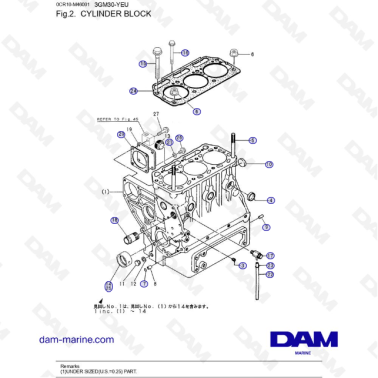 Yanmar 3GM30FC-YEU -...