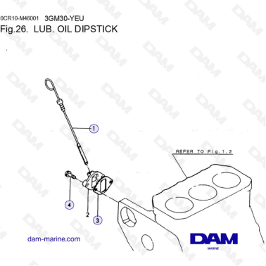 Yanmar 3GM30FC-YEU - LUB....