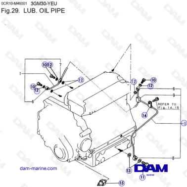 Yanmar 3GM30FC-YEU - LUB....