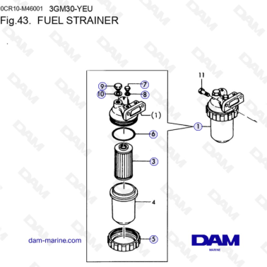 Yanmar 3GM30FC-YEU - FILTRO...
