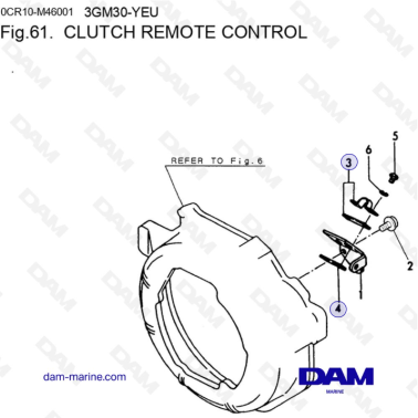 Yanmar 3GM30FC-YEU - CLUTCH...