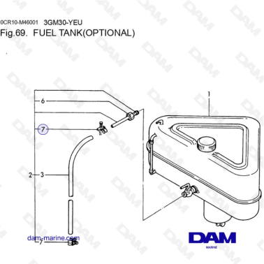 Yanmar 3GM30FC-YEU - TANQUE...