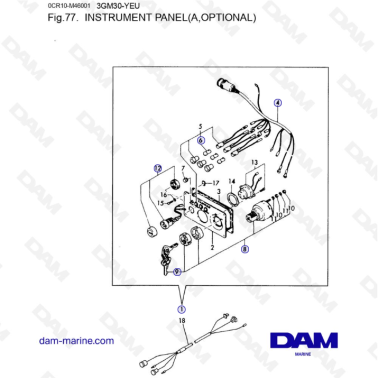Yanmar 3GM30FC-YEU - PANEL...