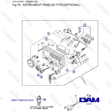 Yanmar 3GM30FC-YEU - PANEL...