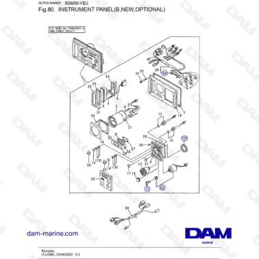 Yanmar 3GM30FC-YEU - PANEL...