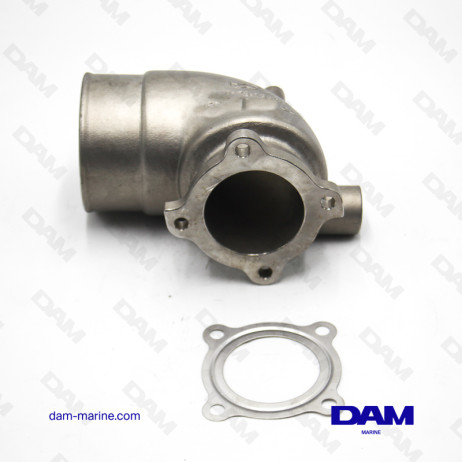 YANMAR 4V STAINLESS STEEL EXHAUST ELBOW