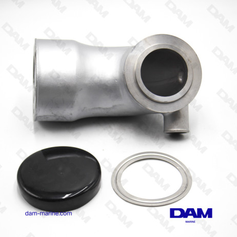 YANMAR 6LY STAINLESS STEEL EXHAUST ELBOW