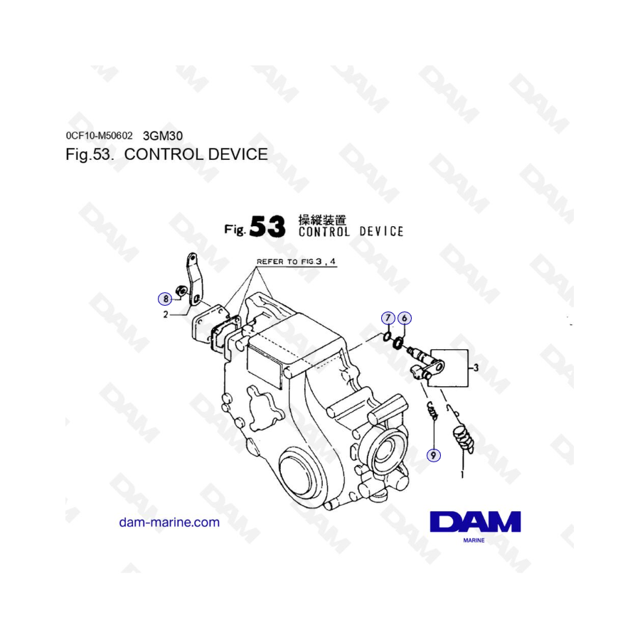 Yanmar Marine 3GM30FC - CONTROL DEVICE