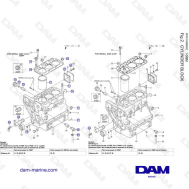 Yanmar Marine 3GMD - BLOCCO...