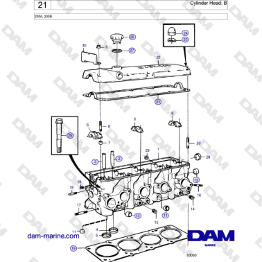 Volvo Penta 230 - Cylinder...