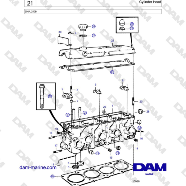Volvo Penta 250A, 250B -...