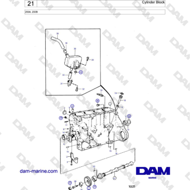 Volvo Penta 250A, 250B -...