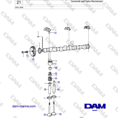 Volvo Penta 250A, 250B -...