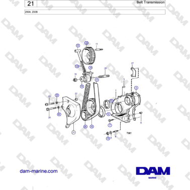 Volvo Penta 250A, 250B -...