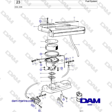 Volvo Penta 250A, 250B -...