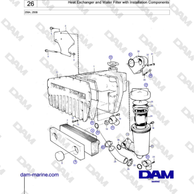 Volvo Penta 250A, 250B -...