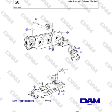 Volvo Penta 250A, 250B -...
