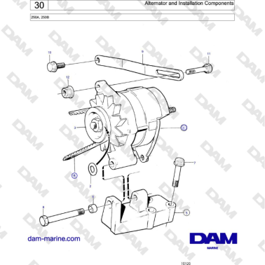 Volvo Penta 250A, 250B -...