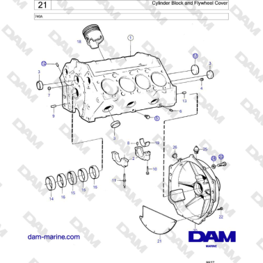 Volvo Penta 740A - Cylinder...