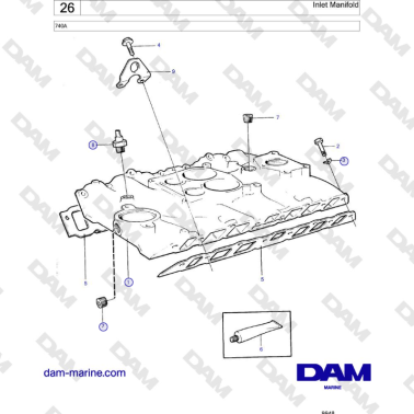 Volvo Penta 740A - Colector...