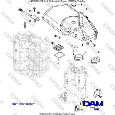 Mercury EFI 110 - Cubierta...