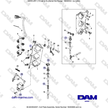 Mercury EFI 110 - Coil...