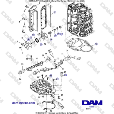 Mercury 110 EFI - Colector...