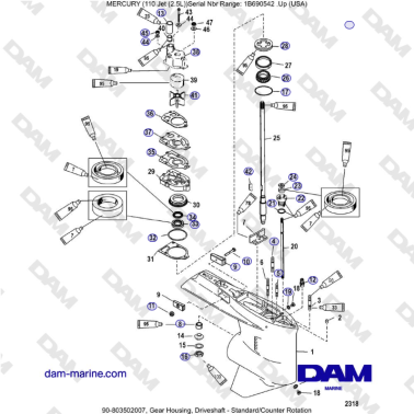 Mercury 110 EFI - Gear...