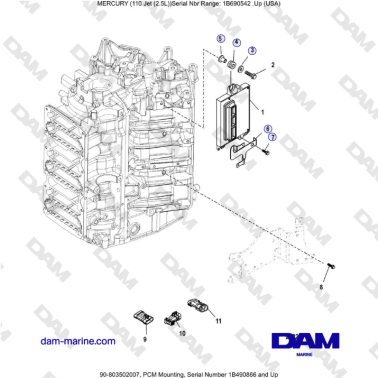 Mercury 110 EFI - PCM...